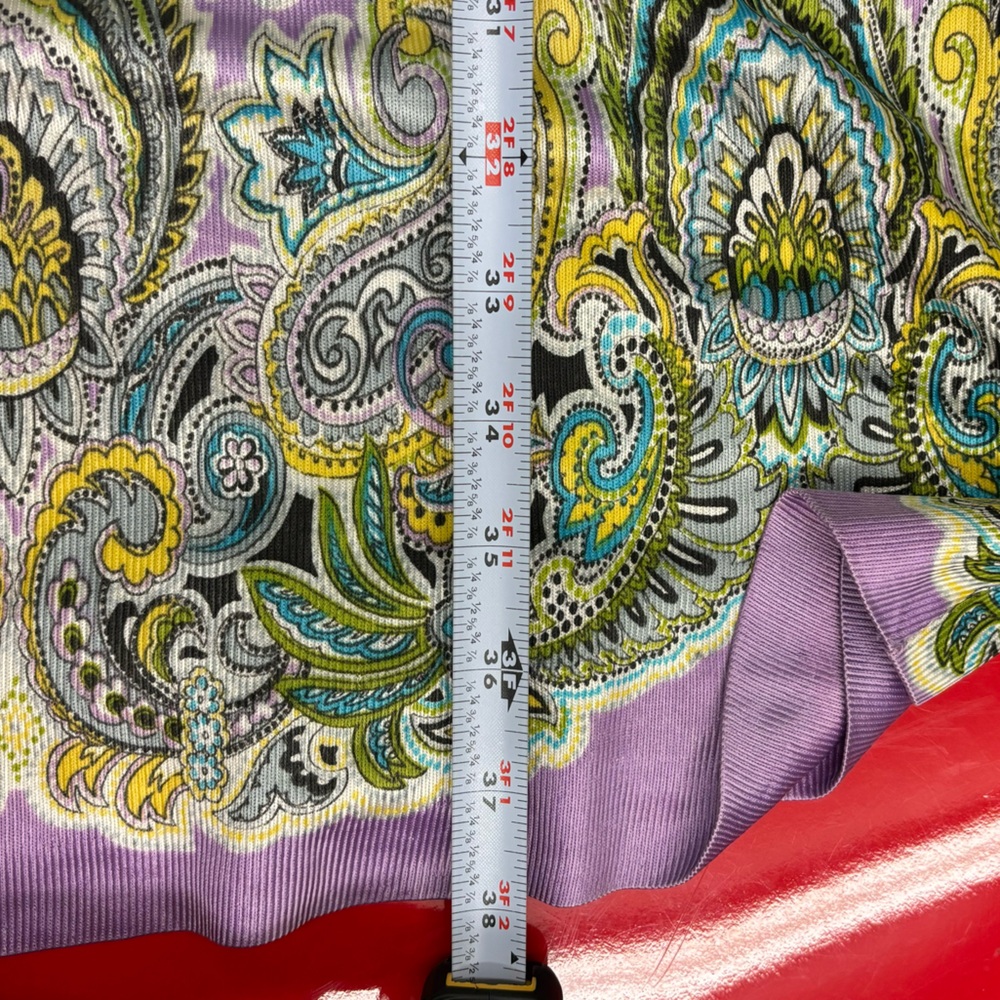 Vintage silky lavender, paisley dress - Picture 7 of 13